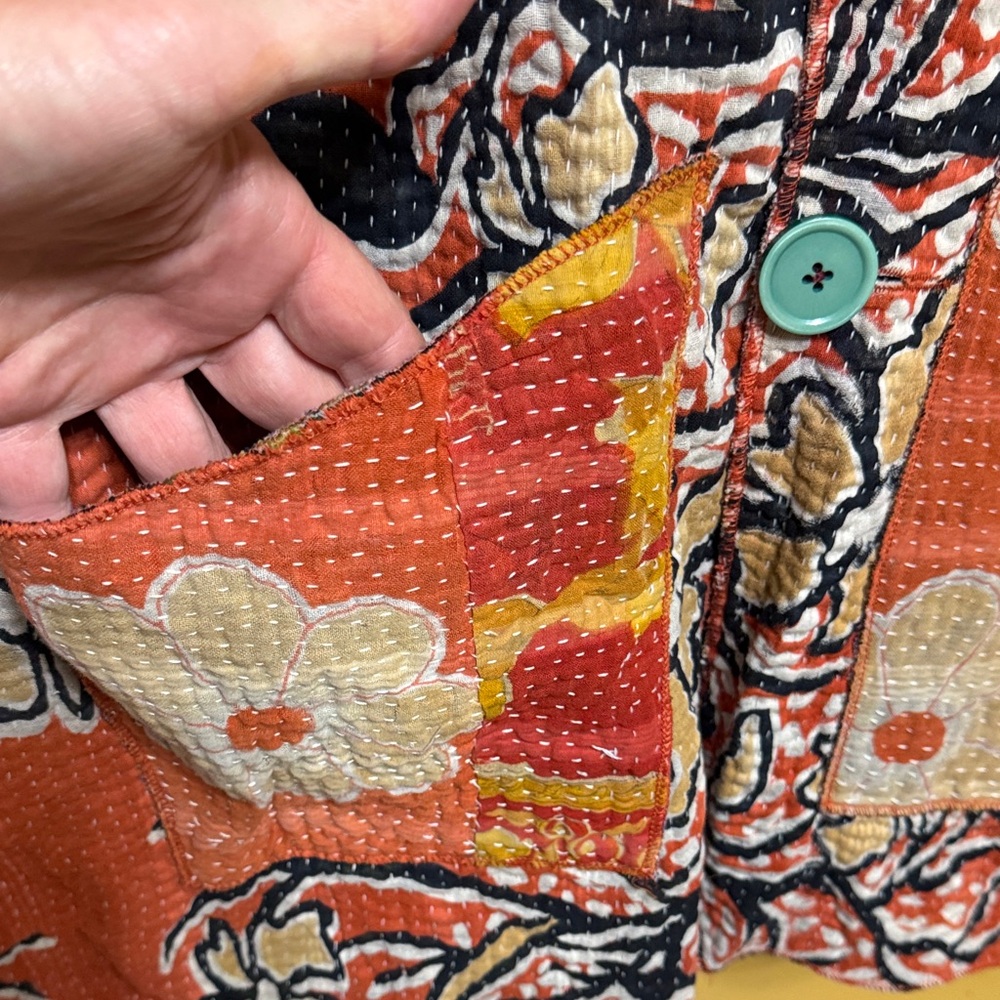 Floral Patchwork Jacket - Multicolor - image 4